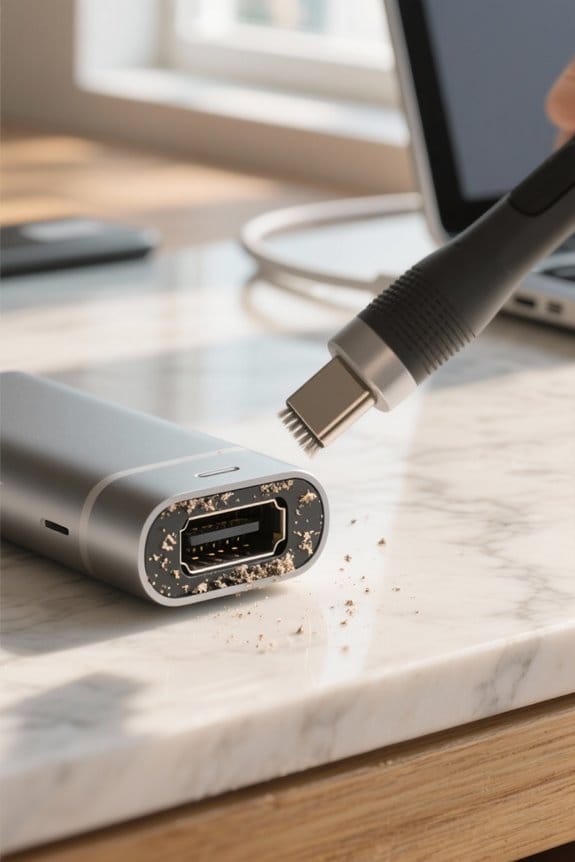 clean usb c port maintenance