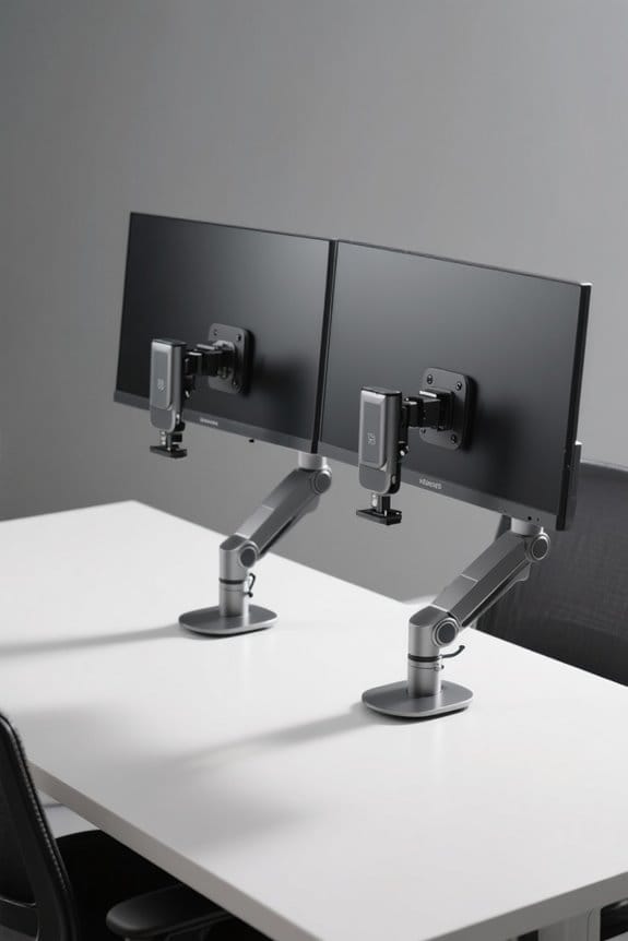 clutter free dual monitor solutions