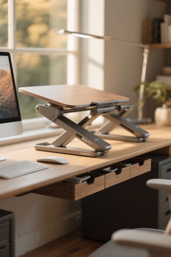 ergonomic design with storage