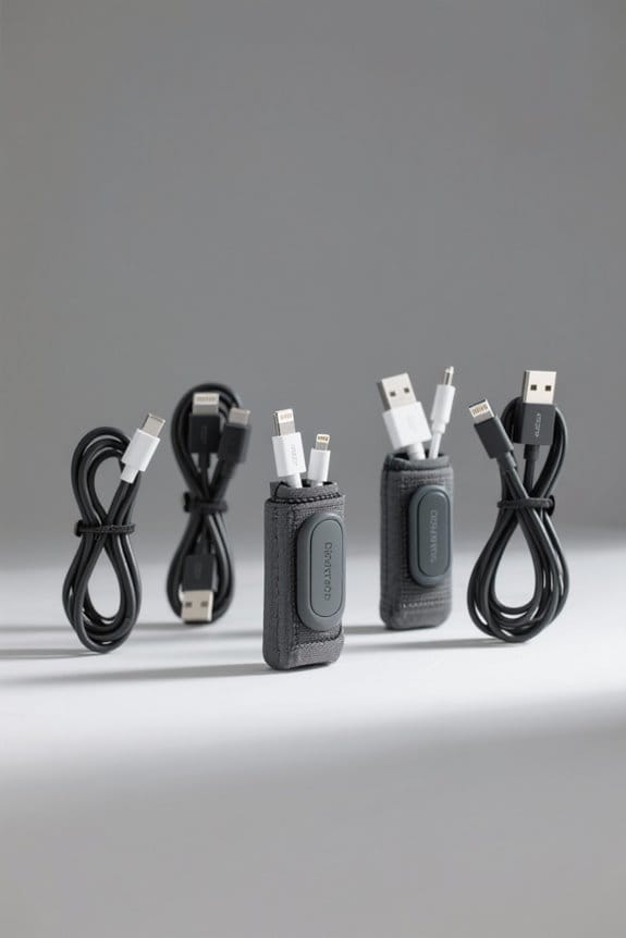 tangle free travel cable organizers