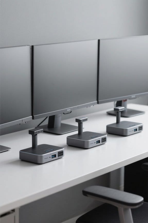 top triple monitor docks